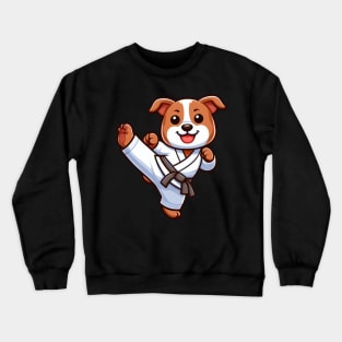 Pitbull karate high kick martial arts Crewneck Sweatshirt